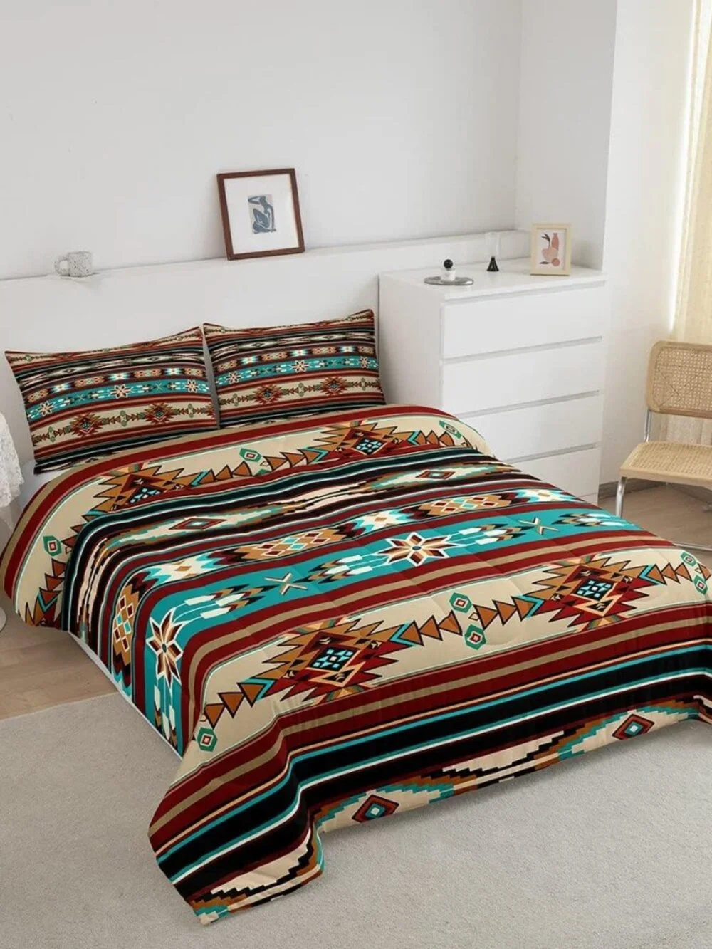 Western Decor Comforter Aztec Comforter Set Cowboy Cowgirl Southwestern Bedding